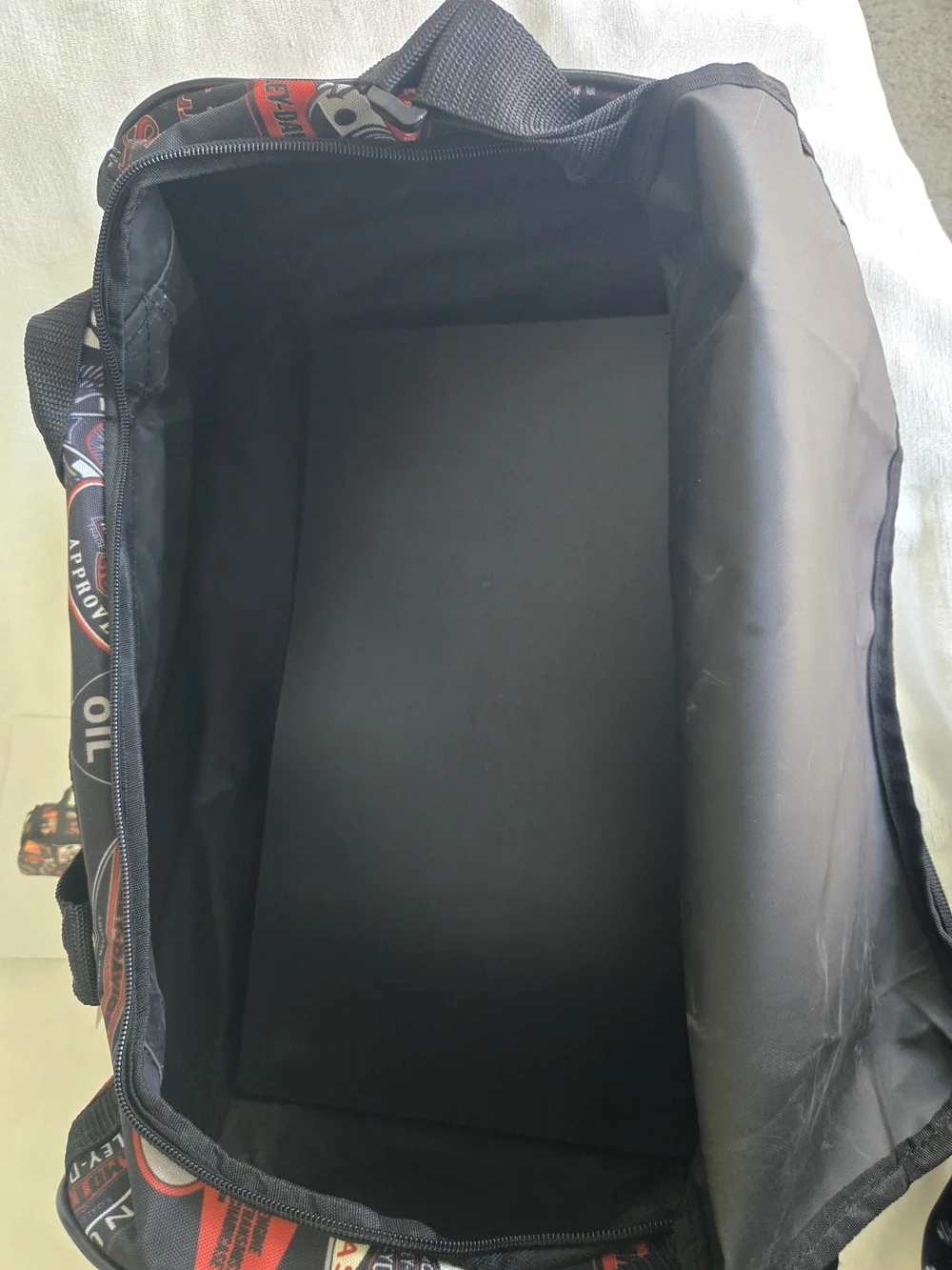 Harley-Davidson Black & Orange Duffel Bag